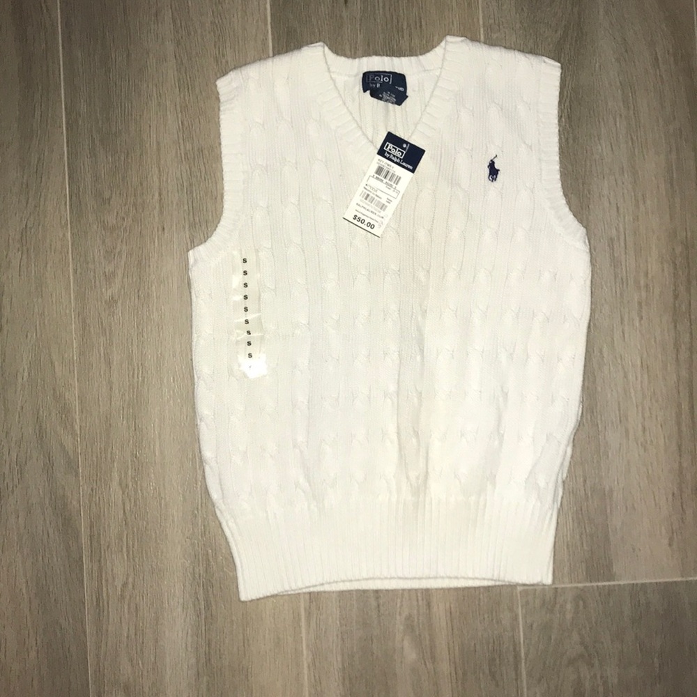 White Polo vest top